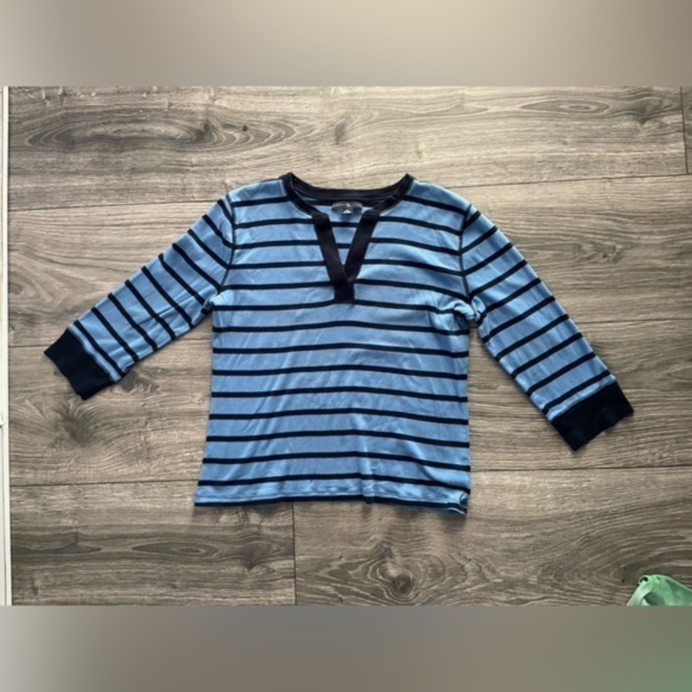 AMERICAN LIVING Blue Shirt Long Sleeve Size L